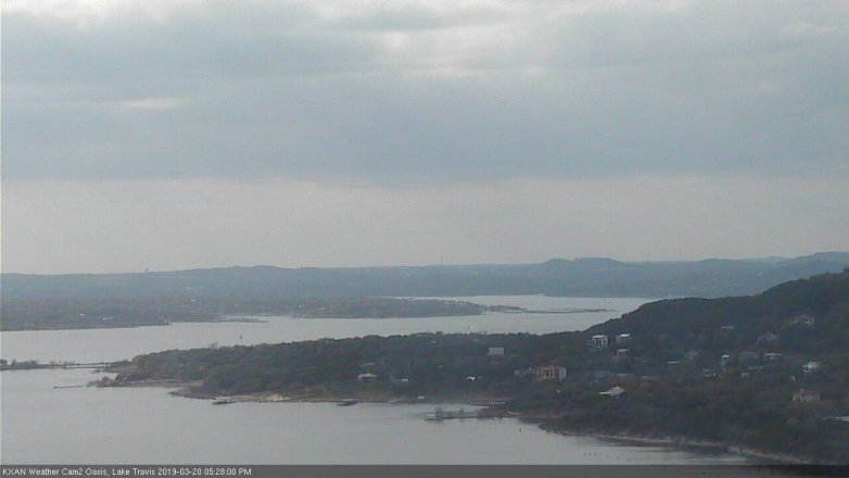 Lake Travis webcam, March 20, 2019 4:30 PM CT