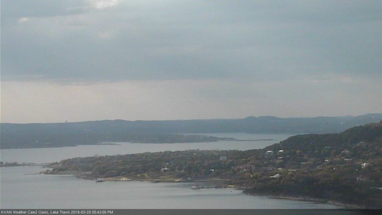 Lake Travis webcam, March 20, 2019 4:45 PM CT