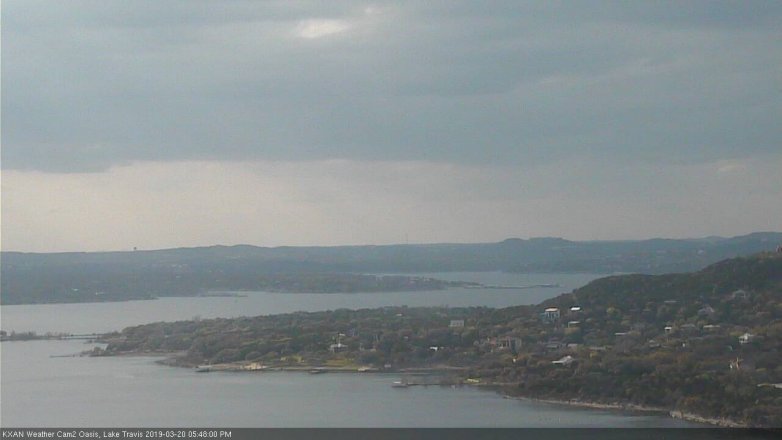 Lake Travis webcam, March 20, 2019 4:50 PM CT
