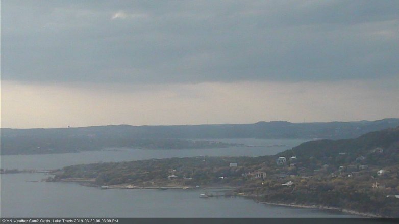 Lake Travis webcam, March 20, 2019 5:05 PM CT