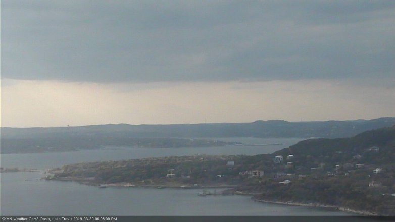 Lake Travis webcam, March 20, 2019 5:10 PM CT