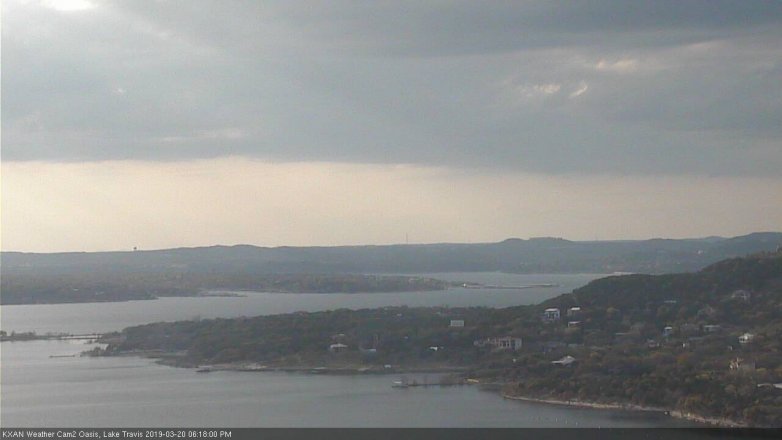 Lake Travis webcam, March 20, 2019 5:20 PM CT