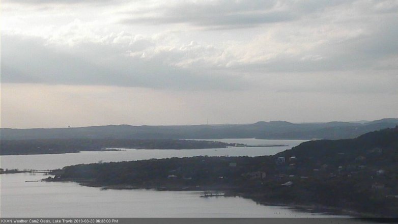 Lake Travis webcam, March 20, 2019 5:35 PM CT