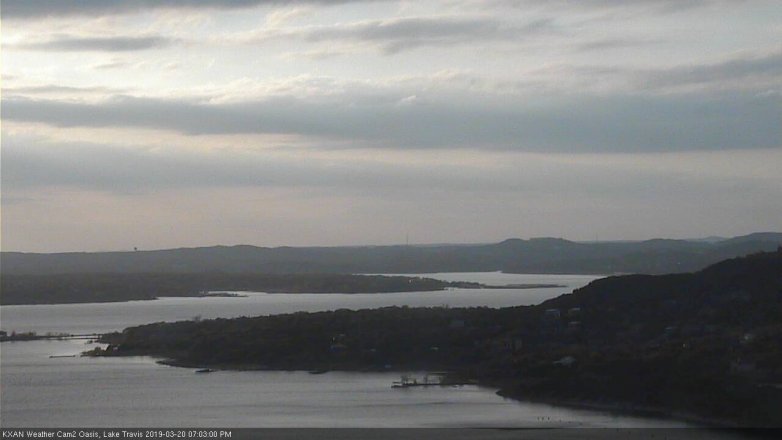 Lake Travis webcam, March 20, 2019 6:05 PM CT