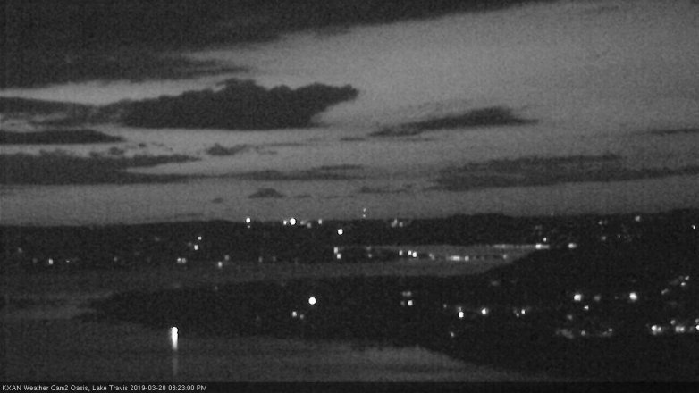 Lake Travis webcam, March 20, 2019 7:25 PM CT