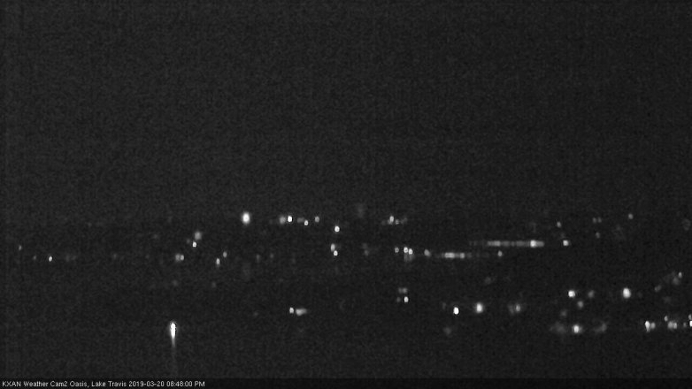 Lake Travis webcam, March 20, 2019 7:50 PM CT