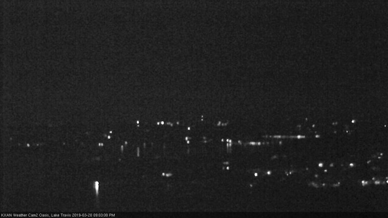 Lake Travis webcam, March 20, 2019 8:05 PM CT