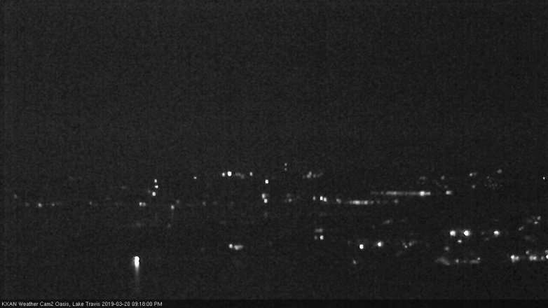 Lake Travis webcam, March 20, 2019 8:20 PM CT