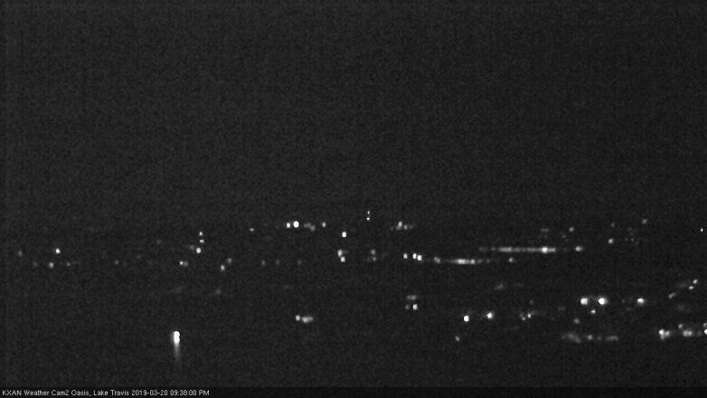 Lake Travis webcam, March 20, 2019 8:40 PM CT