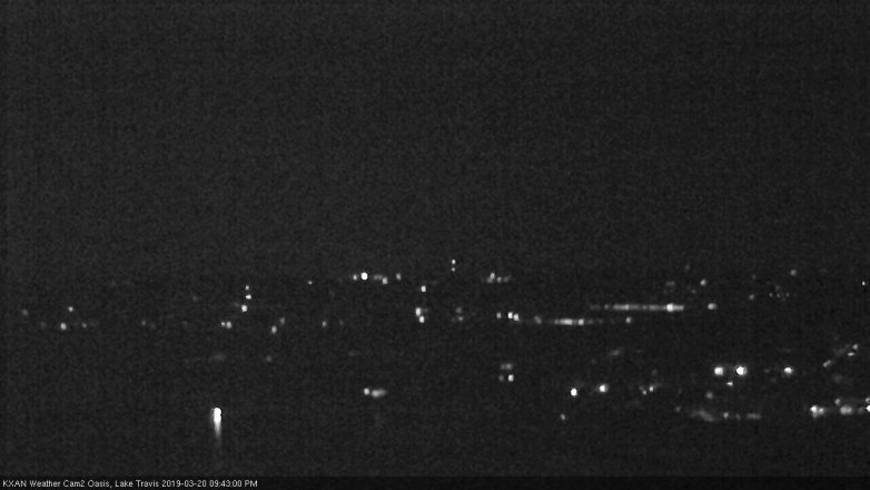 Lake Travis webcam, March 20, 2019 8:45 PM CT