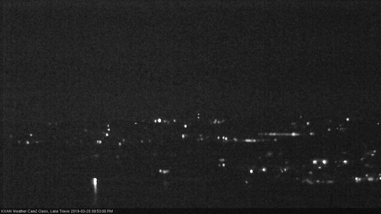 Lake Travis webcam, March 20, 2019 8:55 PM CT