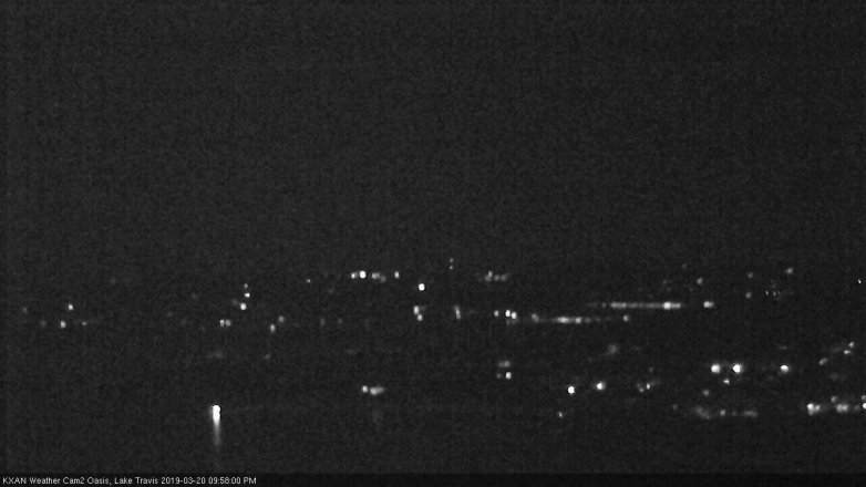 Lake Travis webcam, March 20, 2019 9:00 PM CT