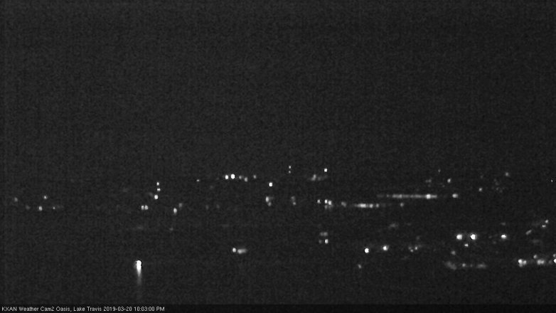 Lake Travis webcam, March 20, 2019 9:05 PM CT