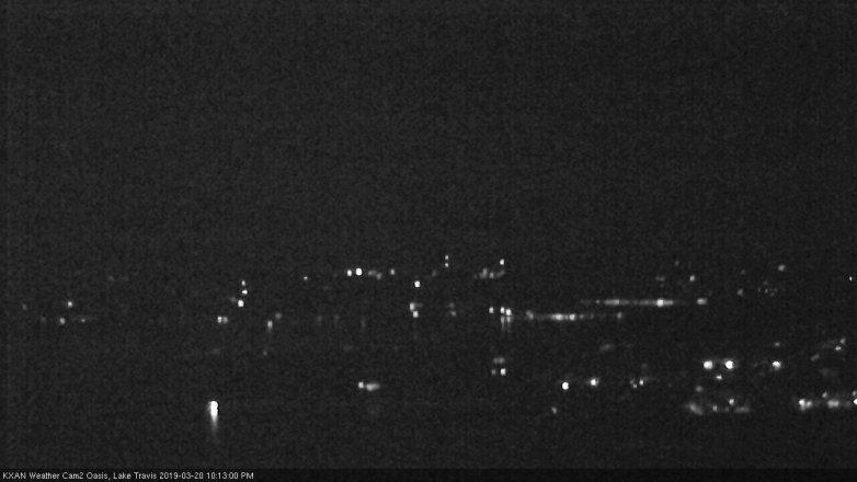 Lake Travis webcam, March 20, 2019 9:15 PM CT
