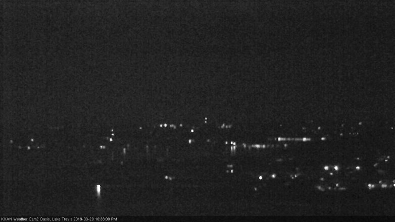 Lake Travis webcam, March 20, 2019 9:35 PM CT