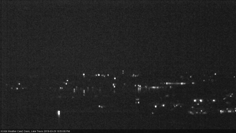 Lake Travis webcam, March 20, 2019 9:55 PM CT