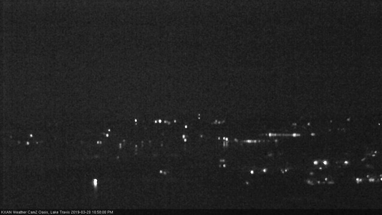Lake Travis webcam, March 20, 2019 10:00 PM CT