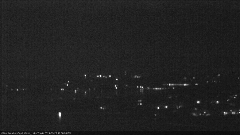 Lake Travis webcam, March 20, 2019 10:10 PM CT