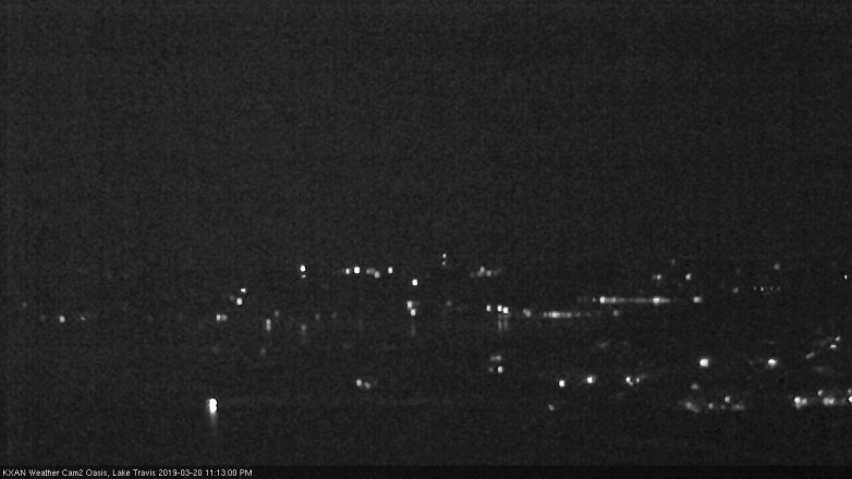 Lake Travis webcam, March 20, 2019 10:15 PM CT