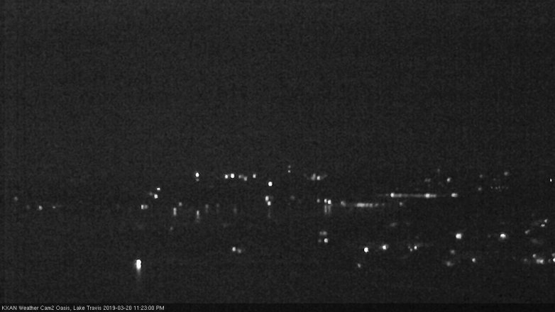 Lake Travis webcam, March 20, 2019 10:25 PM CT