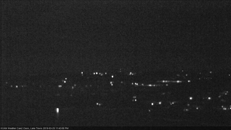Lake Travis webcam, March 20, 2019 10:45 PM CT