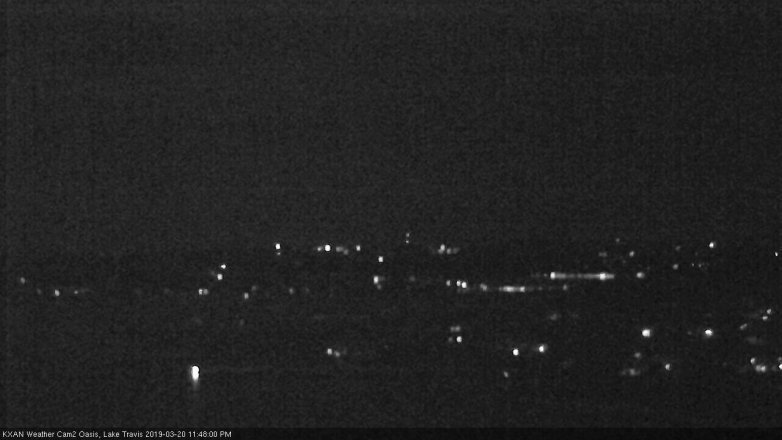 Lake Travis webcam, March 20, 2019 10:50 PM CT