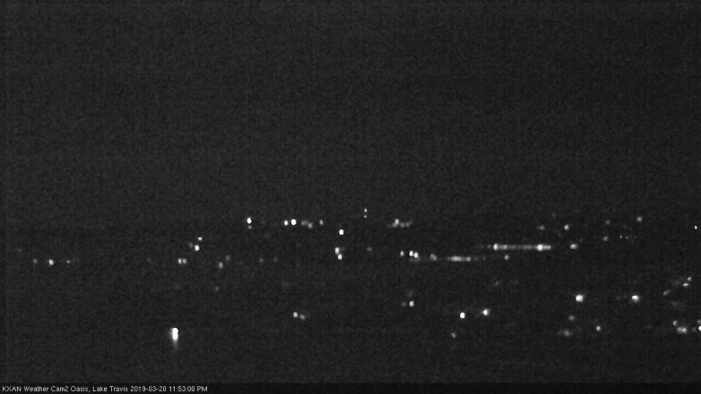 Lake Travis webcam, March 20, 2019 10:55 PM CT