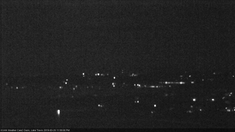 Lake Travis webcam, March 20, 2019 11:00 PM CT