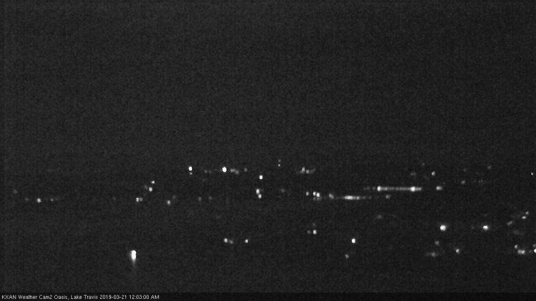 Lake Travis webcam, March 20, 2019 11:05 PM CT
