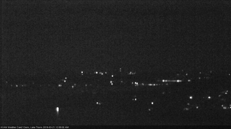 Lake Travis webcam, March 20, 2019 11:10 PM CT