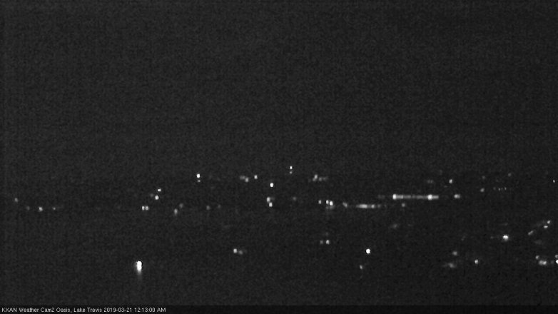 Lake Travis webcam, March 20, 2019 11:15 PM CT