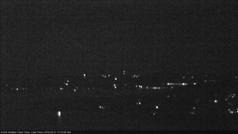 Lake Travis webcam, March 20, 2019 11:25 PM CT