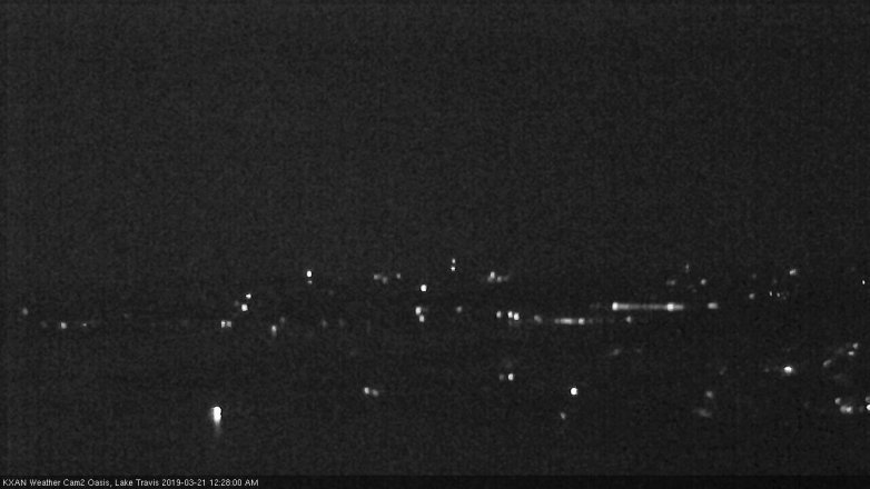 Lake Travis webcam, March 20, 2019 11:30 PM CT