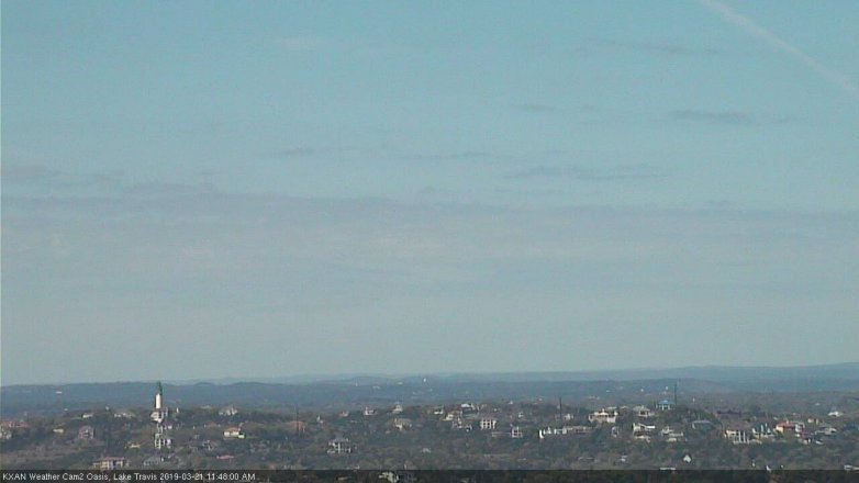 Lake Travis webcam, March 21, 2019 10:50 AM CT