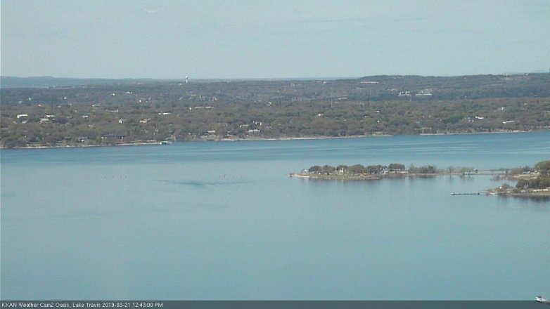 Lake Travis webcam, March 21, 2019 11:45 AM CT