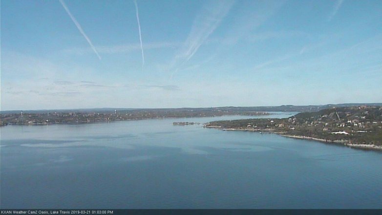 Lake Travis webcam, March 21, 2019 12:05 PM CT