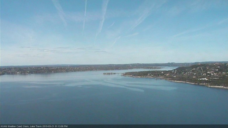Lake Travis webcam, March 21, 2019 12:15 PM CT