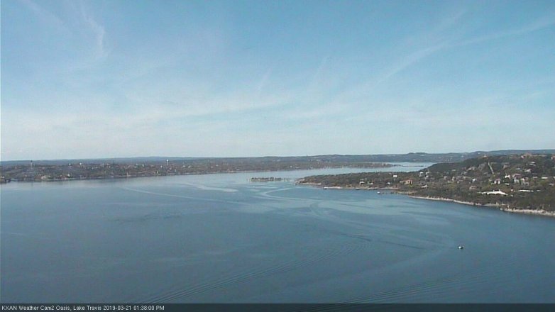 Lake Travis webcam, March 21, 2019 12:40 PM CT
