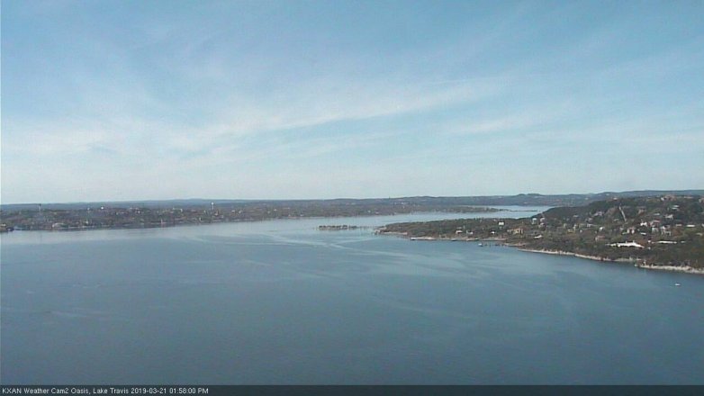 Lake Travis webcam, March 21, 2019 1:00 PM CT