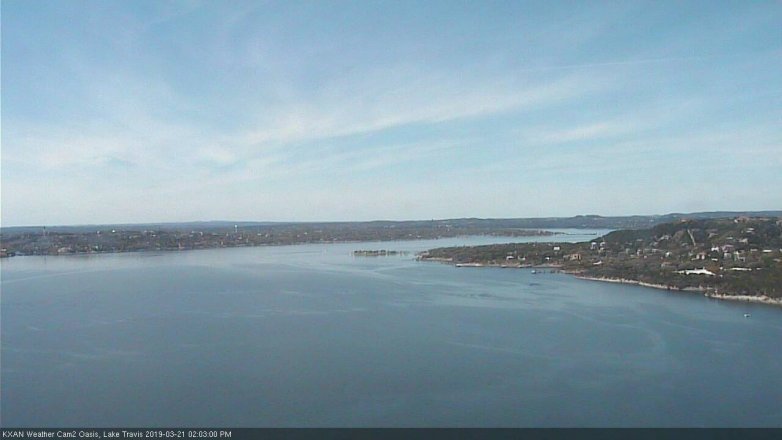 Lake Travis webcam, March 21, 2019 1:05 PM CT
