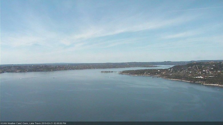 Lake Travis webcam, March 21, 2019 1:10 PM CT