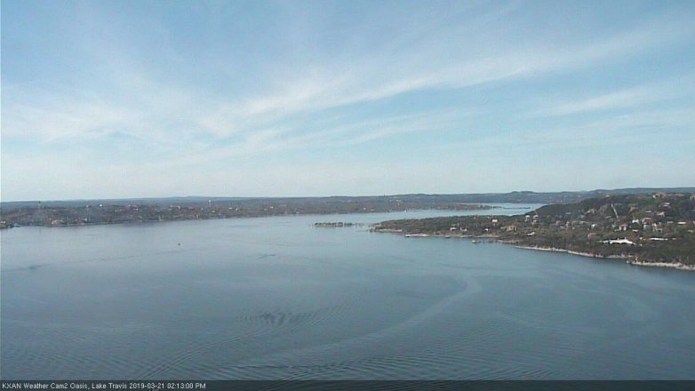 Lake Travis webcam, March 21, 2019 1:15 PM CT