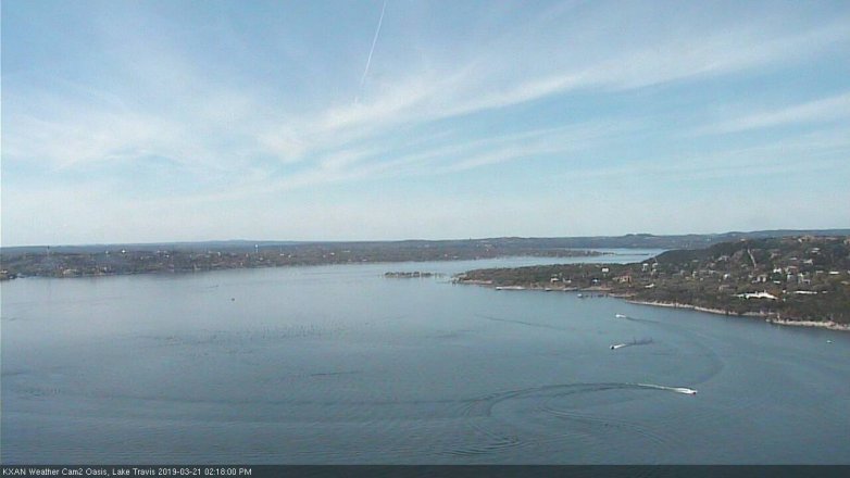 Lake Travis webcam, March 21, 2019 1:20 PM CT