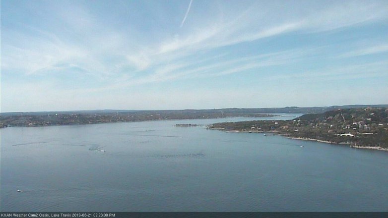 Lake Travis webcam, March 21, 2019 1:25 PM CT