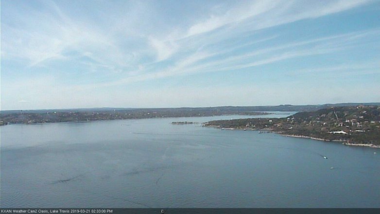 Lake Travis webcam, March 21, 2019 1:35 PM CT