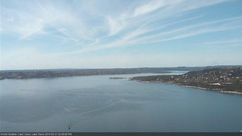 Lake Travis webcam, March 21, 2019 1:40 PM CT
