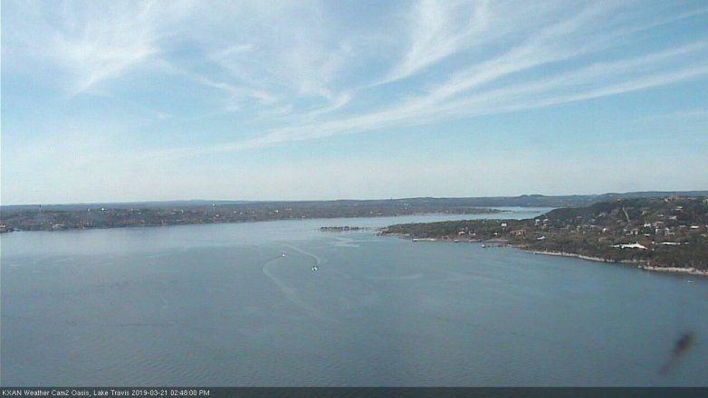 Lake Travis webcam, March 21, 2019 1:50 PM CT