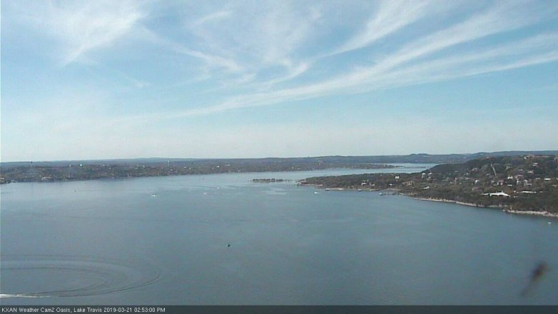 Lake Travis webcam, March 21, 2019 1:55 PM CT