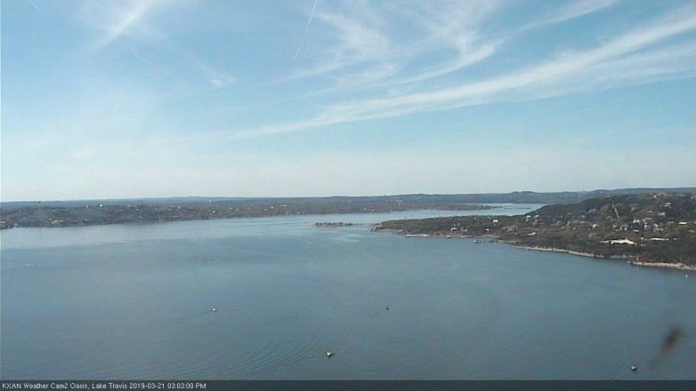 Lake Travis webcam, March 21, 2019 2:05 PM CT