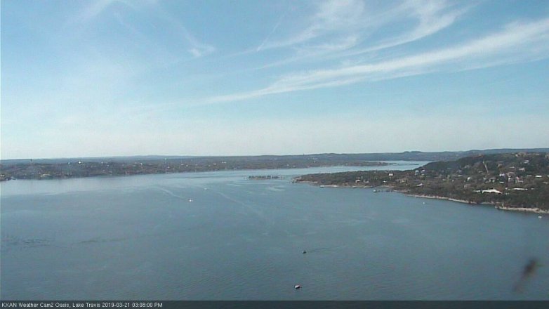 Lake Travis webcam, March 21, 2019 2:10 PM CT